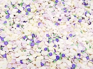 Blueberry Batter Polymer Clay Fake Sprinkle Mix, Spring Sweets Themed Sprinkles, Decoden Jimmies for Resin Crafts (Non Edible) (15 gram bag)