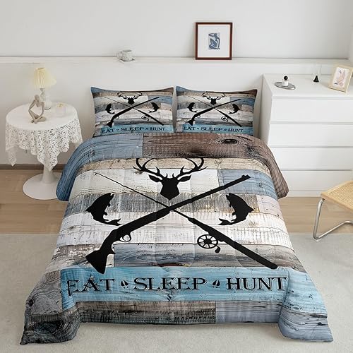 Miniatura 191 de Castle Fairy Juego de edredón con bandera estadounidense, tamaño King, ropa de cama de animales de pastor alemán para niñas y adolescentes, juego