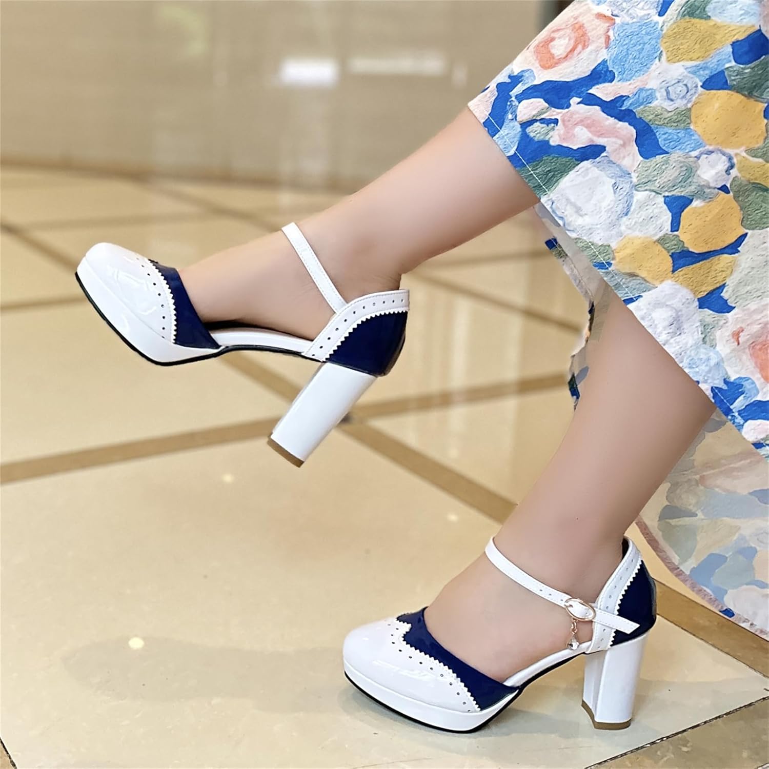 Mary Janes for Women Platform Heels Bow Kawaii Shoes Vintage Dress Pumps - Image 2
