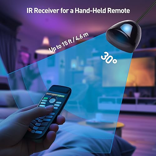 Miniatura 3 de Cable Matters Cable extensor remoto infrarrojo de 10 pies, kit de repetidor IR, extensor de infrarrojos, cable USB IR Blaster - 10 pies