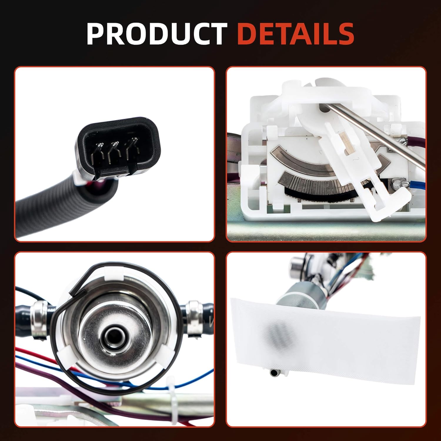 47-1048 Fuel Pump Assembly 5-Bolt Compatible with Polaris Sportsman 700 EFI 2006–2008, Sportsman 800 EFI 2005–2008, Replaces 47-1048-BNM