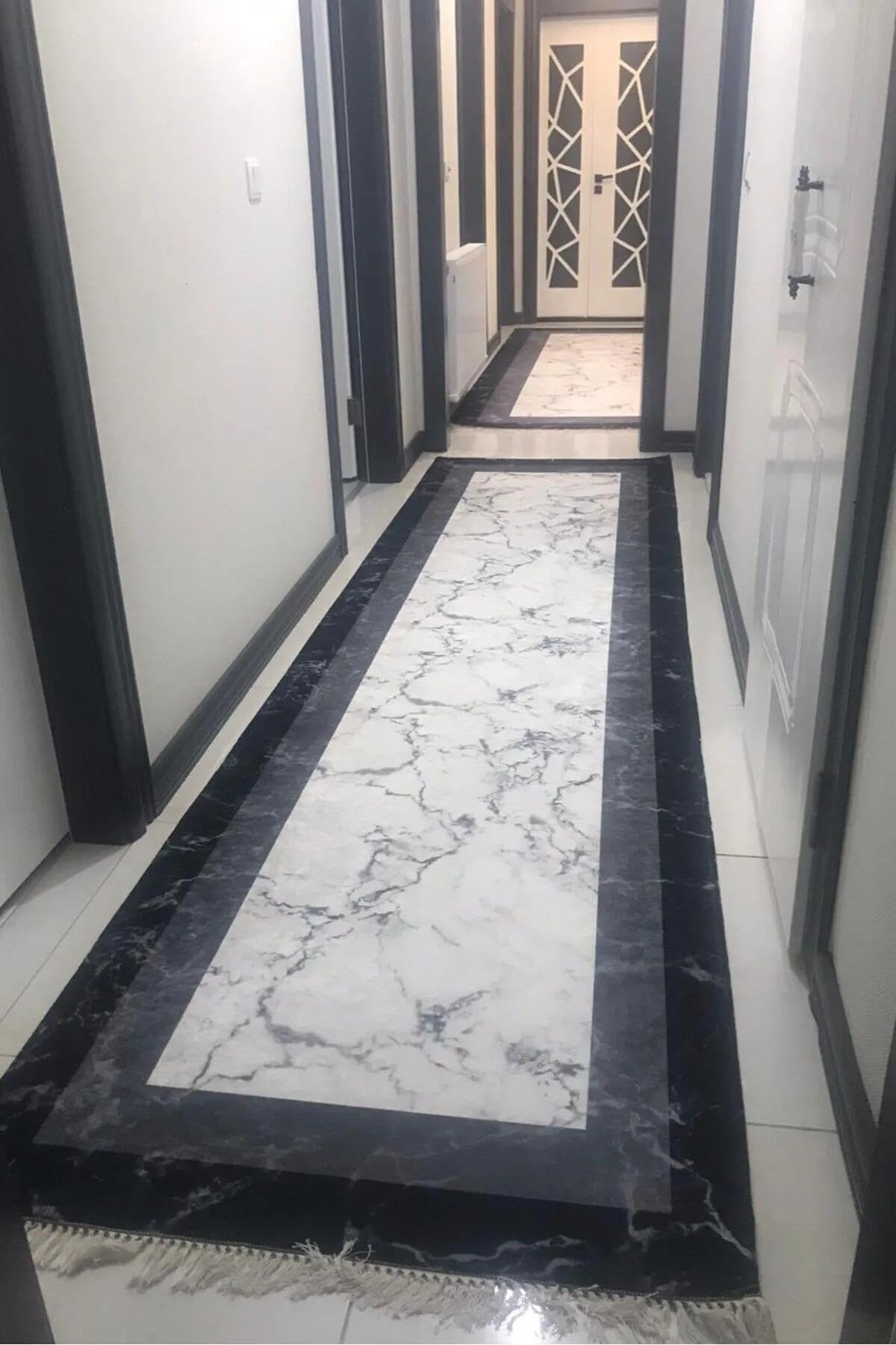 Monnhein Çok Renkli Yolluk Snop-2 - Yıkanabilir, Kaymaz Taban, Dijital Baskılı, Leke Tutmaz, İnce Hav, Modern Koridor, Mutfak, Antre ve Salon için Dekoratif Yolluk