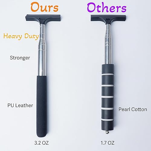 Miniatura 3 de TOPSACE Escobilla de limpiaparabrisas retráctil para espejo lateral del automóvil, accesorios portátiles para interiores y exteriores del vehículo