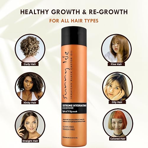 Miniatura 4 de Sunny Isle Aceite de ricino negro jamaicano acondicionador hidratante extremo 10.1 onzas líquidas