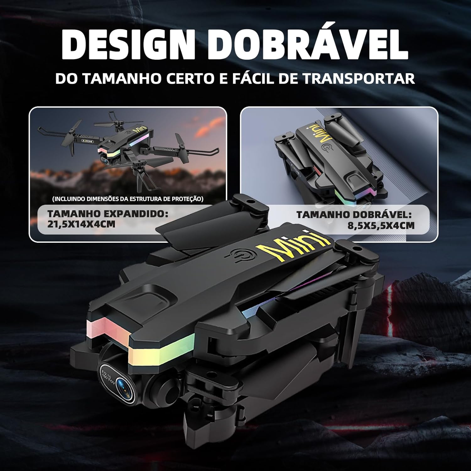 Review Mini Pro Drone com Câmera 4K: descubra o que ele pode capturar! 6 71dgf5ClooL. AC SL1500