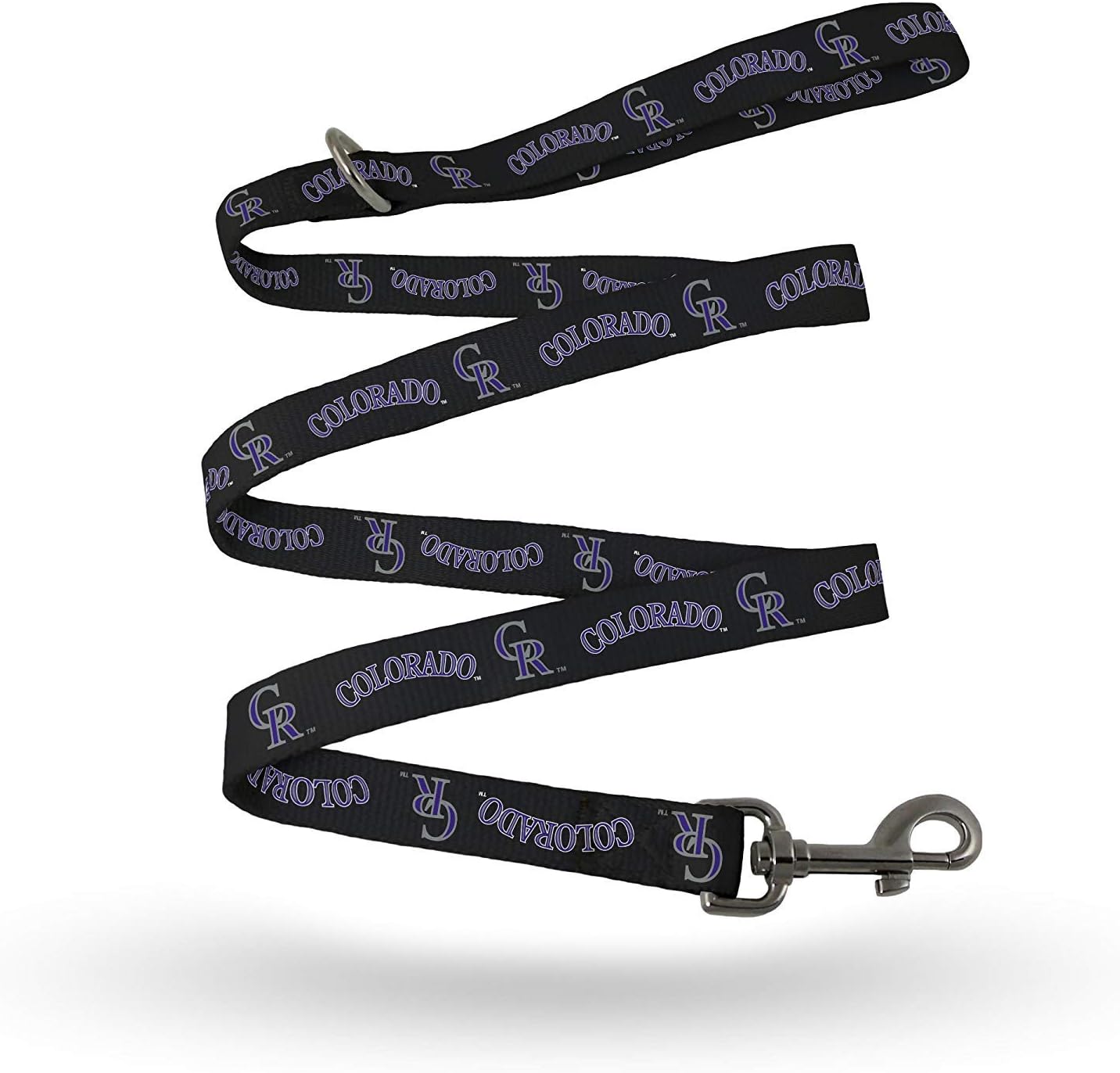Rico Industries MLB Colorado Rockies Pet LeashPet Leash Size S/M, Team Colors, Size S/M