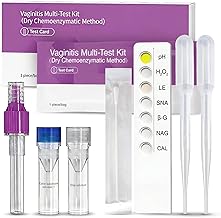 6-in-1 Vaginal Health Test Kit, at-Home PH, BV,Yeast,Microbiota Check & 2 Key Vaginal Health Markers– 10-Min Fast Results, Doc-Recommended – for Monitoring Discharge, Odor, Itching Symptoms