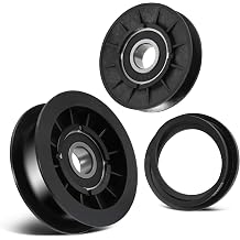GX20006 GX20286 GX20287 V-Idler Pulley Flat Pulley Kit Drive Belt Idler Kit Fit for John Deere Mower Decks L100 L110 L120 L130 L107 D110 D120 D130 D140 LA110 LA120 LA130 LA140 LA150 X110 X120 X140