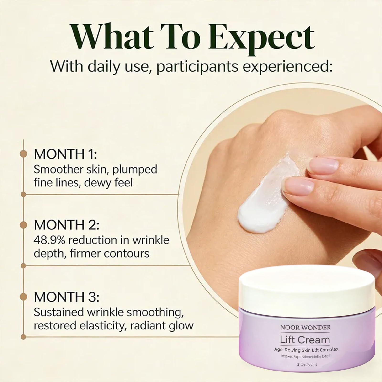 Wonder Lift Anti-Wrinkle Firming Face Cream for Women