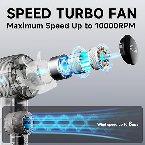 Miniatura 2 de Mini ventilador de mano portátil de alta velocidad, pequeño ventilador de refrigeración USB personal recargable para viajes, camping, oficina y uso