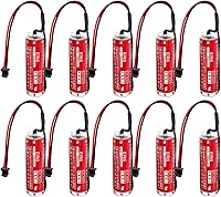 Vista 1 de (10 piezas) 3.6V ER6 2000mAh PLC Batería de litio para ER6 OTC Robot Batería con DF13-2P Enchufe para M70 Sistema CNC