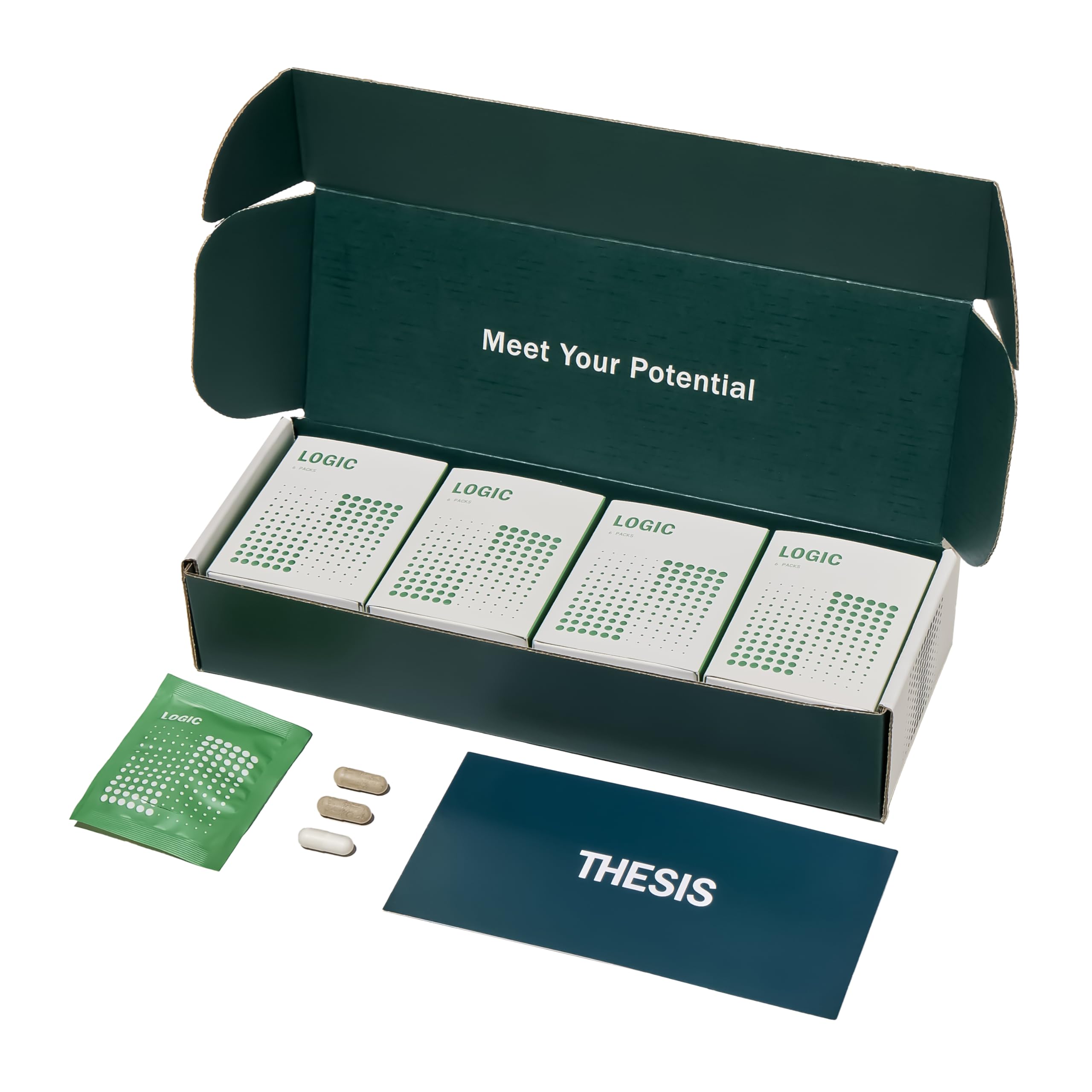 Sponsored Ad - THESIS Logic - Nootropic Brain Support Supplement - Ginkgo Biloba, Bacopa Monnieri, L-Theanine & More - Supports Deep Thinking, Memory & Focus - 24 Servings - 1 Month Supply