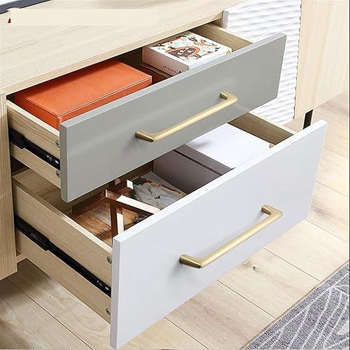 Miniatura 6 de Manija de gabinete de latón gris perla, manijas de puerta de gabinete de aleación de zinc, tiradores de cajones de muebles de cocina, accesorios