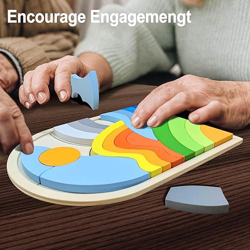 Miniatura 6 de Juego de memoria de madera para adultos a juego para actividades de demencia para personas mayores, productos de Alzheimer para ancianos, cajas