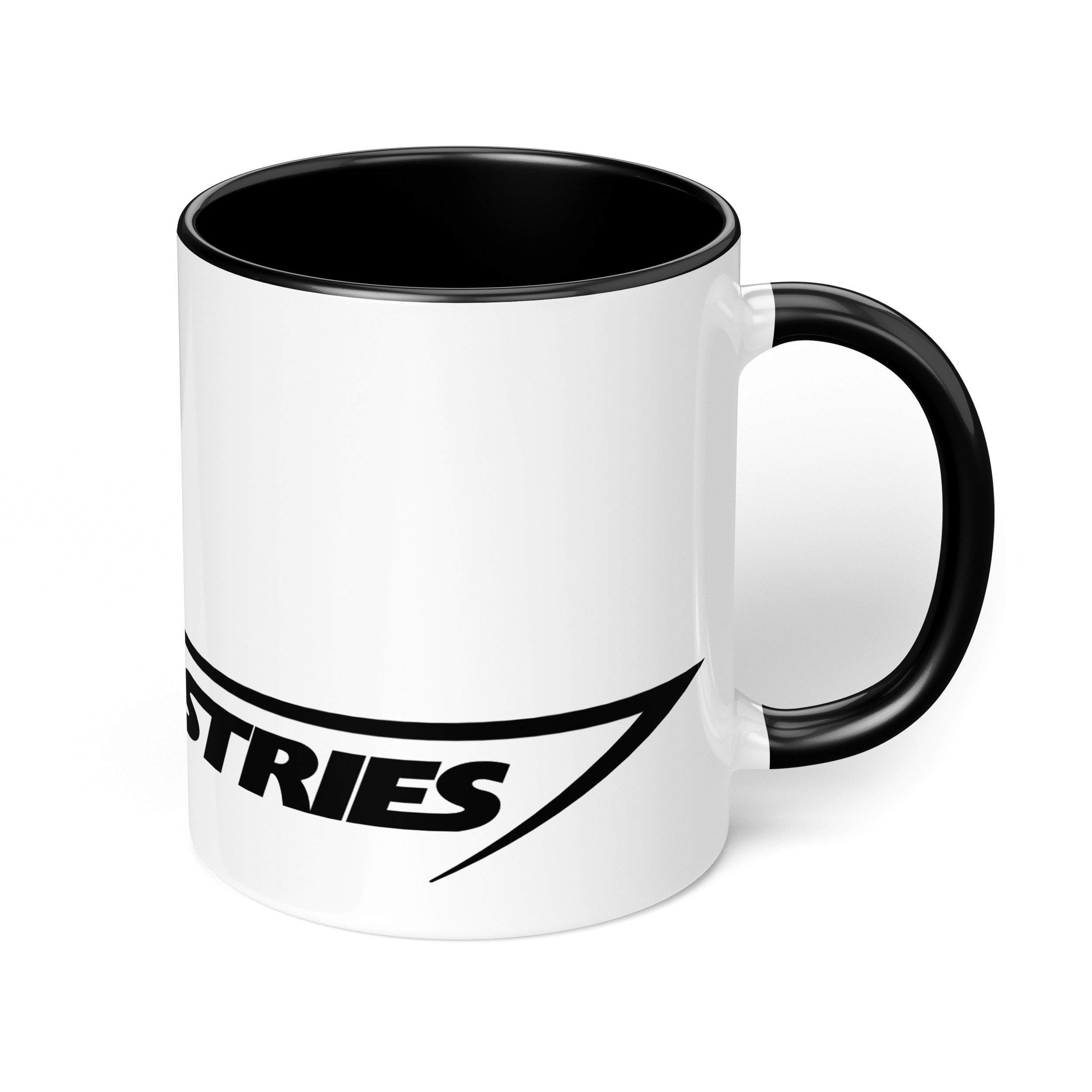 InstaMugs 1 Mug - "Stark Industries" Iron Man Tony Stark - Perfect for your cuppa Coffee, Tea, Karak, Milk, Cocoa or whatever Hot or Cold Beverage you Drink! - 11 Oz - Black Handle & Inside Colour