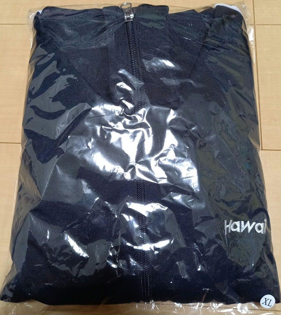 未開封 HAWAIIAN6 ロゴ刺繍ジャージ XL ネイビー