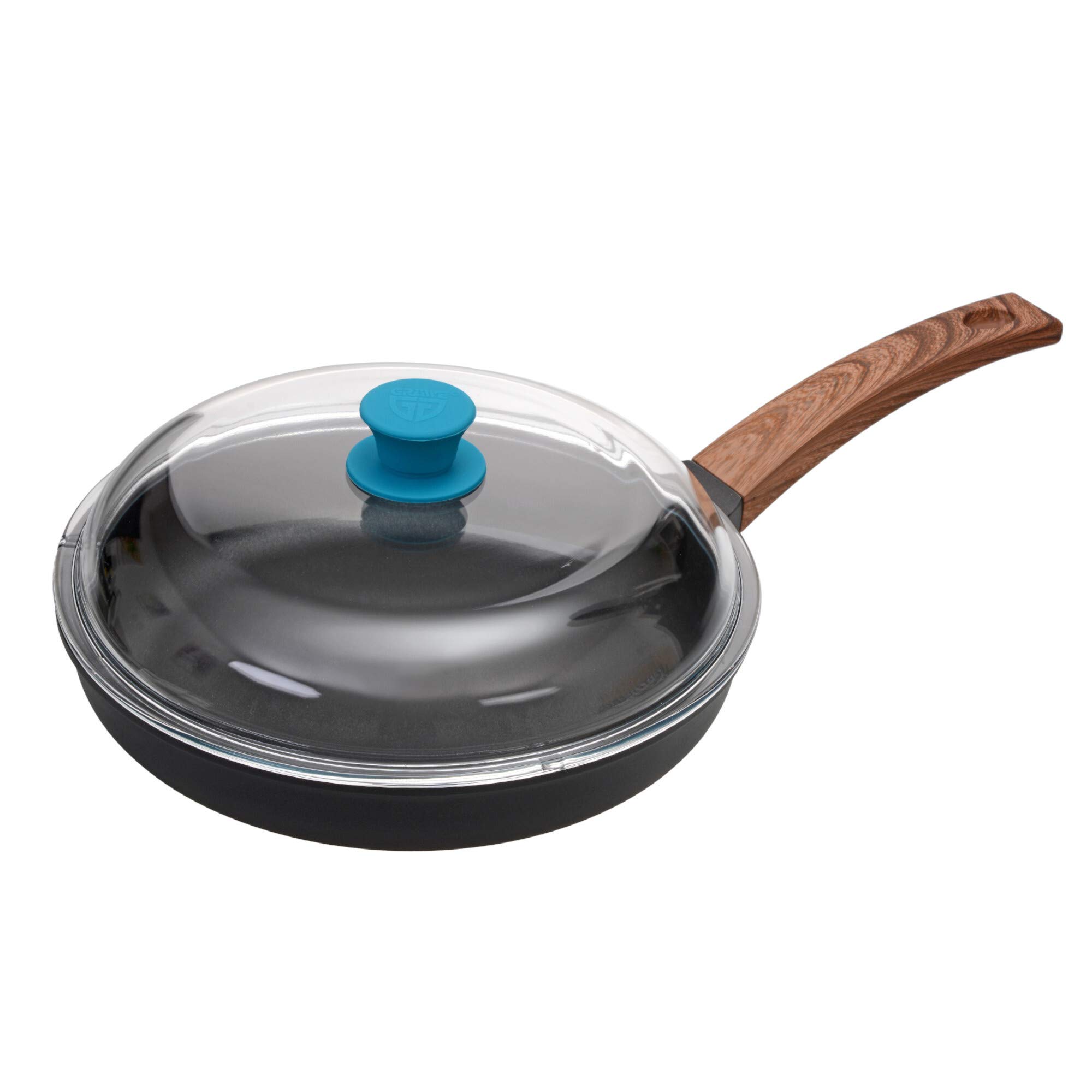 KADAX - Coperchio Universale In Vetro Per Pentole E Padelle, Diametro 26 Cm, Manico Termoresistente, Adatto A Varie Misure (da 14 A 30 Cm)