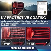 Vista 2 de PIT66 Conjunto de lámpara de luz trasera trasera derecha del lado del pasajero, 1 unidad, compatible con Ford F150 Pickup 2009-2014 2 puertas cabina