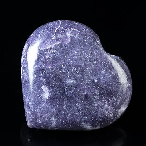 Miniatura 10 de ZAICUS Piedra de corazón pulida de sodalita de 1.969 in, piedras de amor de corazón de bolsillo curativo para la preocupación de la palma de la