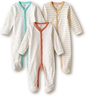 Amazon Brand - Symbol Unisex 100% Cotton Full Sleeve Baby Sleepsuits (Available in Pack of 3 & 6) Price In India