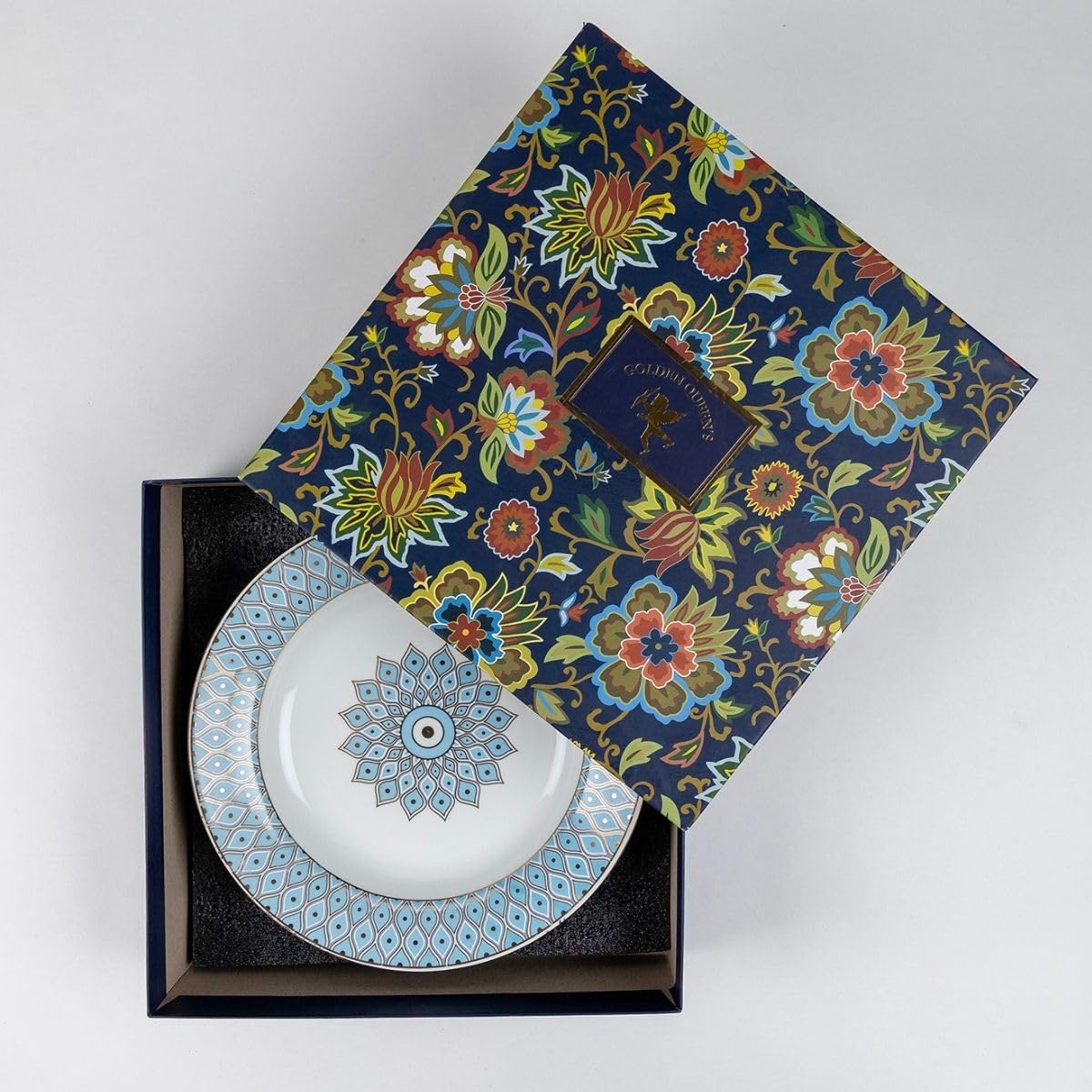 GOLDEN QUEEN'S Pasta Plates - 24K Gold Mosaic Dinnerware -6