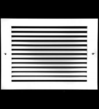 HVAC Premium 6" X 4" Aluminum Return Grille - Easy Air Flow - Linear Bar Grilles [Outer Dimensions 7.875"w X 5.875"h]