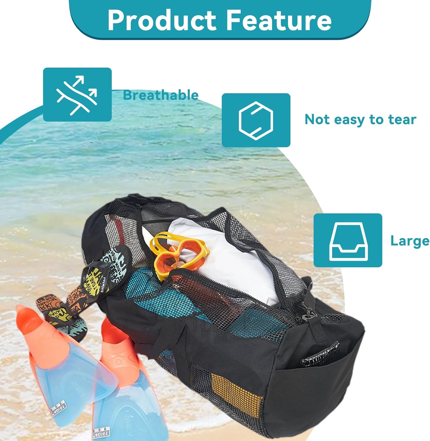 Mesh Dive Bag Extra Large Mesh Travel Duffle or Scuba Diving and Snorkeling Gear & Equipment Mesh Travel Duffle