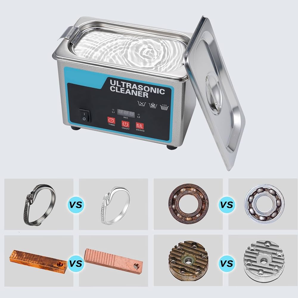 Amazon.co.jp: 超音波洗浄機,0.8L 超音波ジュエリークリーナー