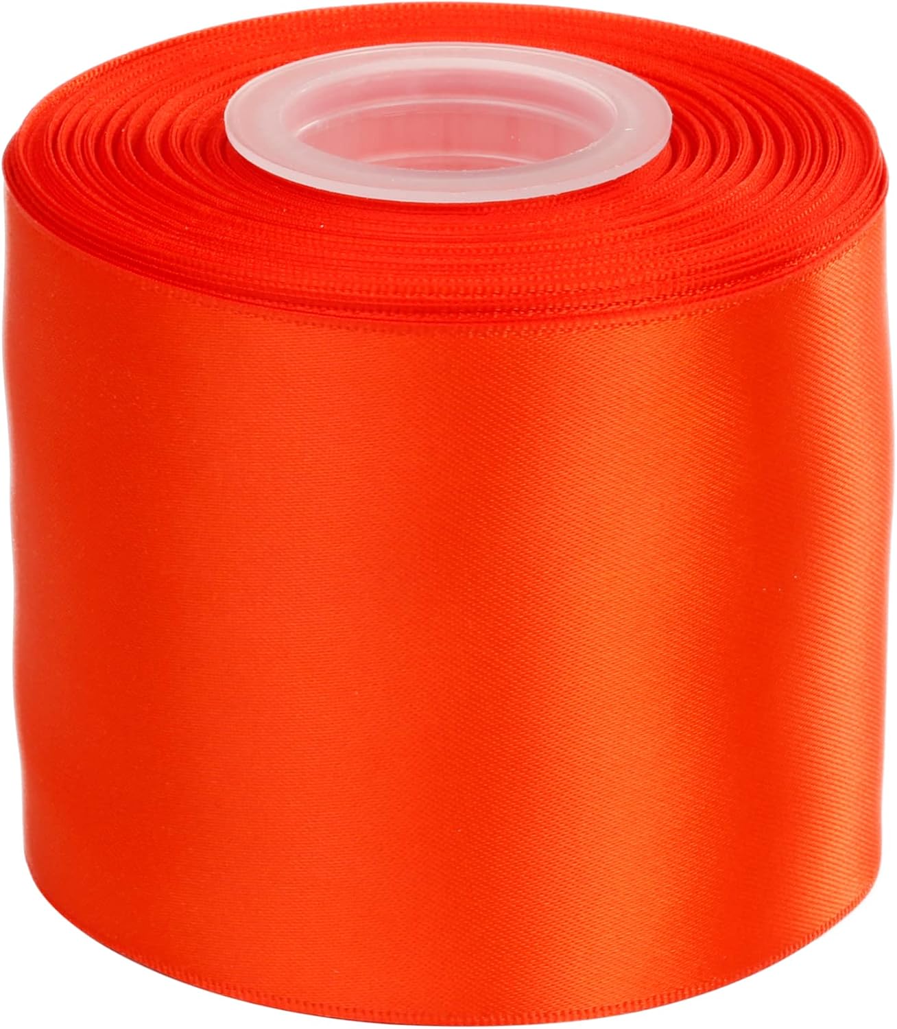 Ribbonitlux 75mm Wide Double Face Satin Ribbon 22 Meters (761-Autumn Orange, Set for Bow Party Decor, Sewing Applications