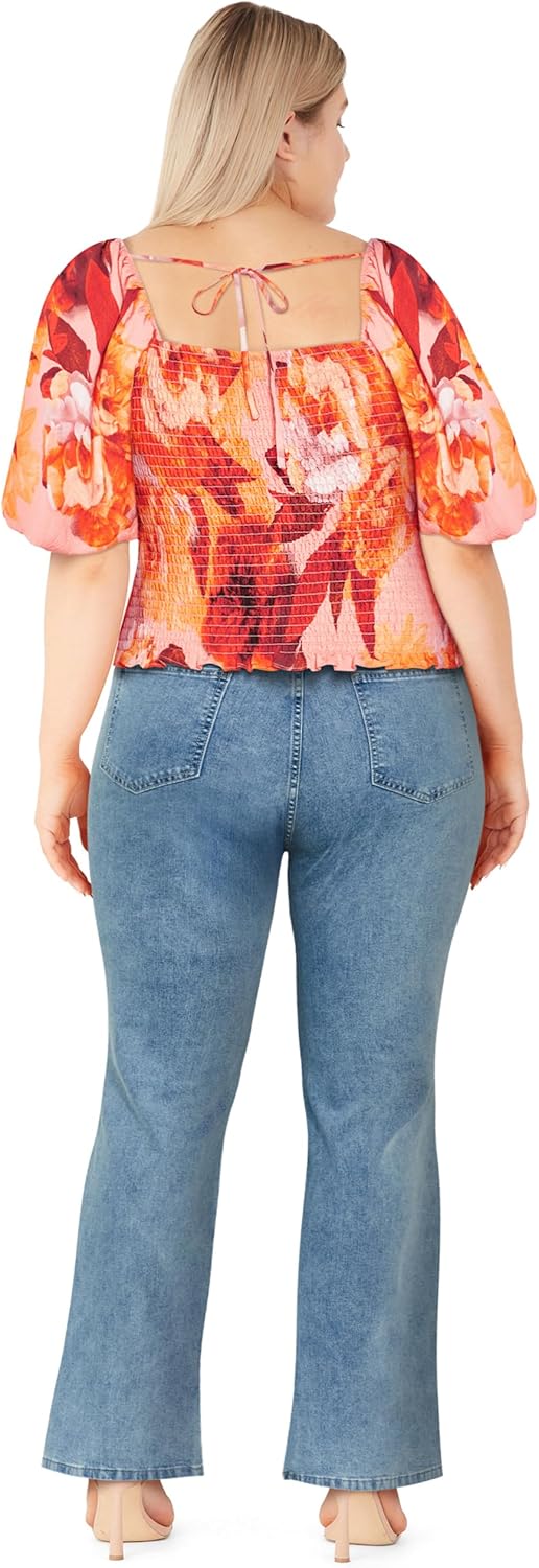 City Chic Womens Top - Chrysie Print - Image 2