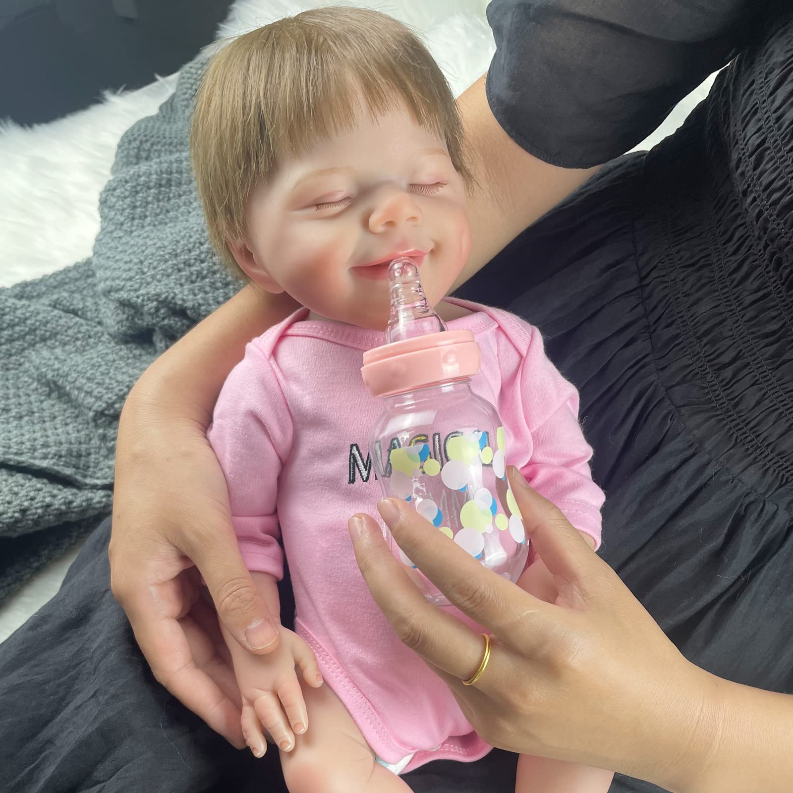 Amazon.co.jp: リボーンベビードール 女の子 18インチ リアルな新生児