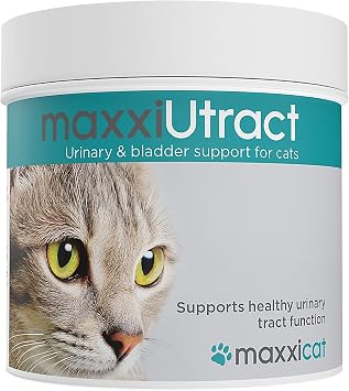 maxxiUtract Urinary & Bladder Support for Cats   Natural Powder Supplement for Urinary Tract Health, Bladder Comfort & UTI Recurrence Support   Cranberry & D-Mannose Formula - 90g