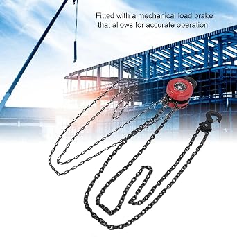 5 Ton/11023 LBS 10FT Chain Hoist with 2 Hooks, Manual Hand Lift Chain Block Hoist Ratchet Lever Industrial for Industrial Settings and Industrial Applications