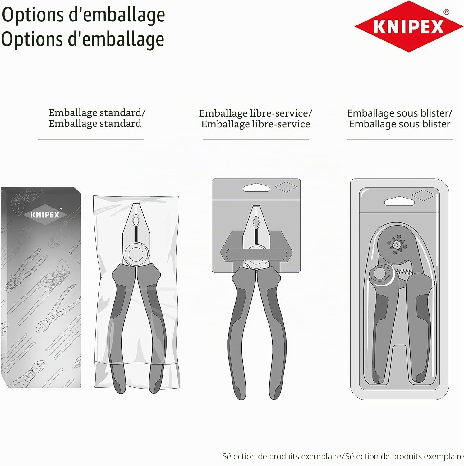 Knipex Pince à dénuder de précision avec couteaux de forme avec poignées multimatières 195 mm, 12 12 11