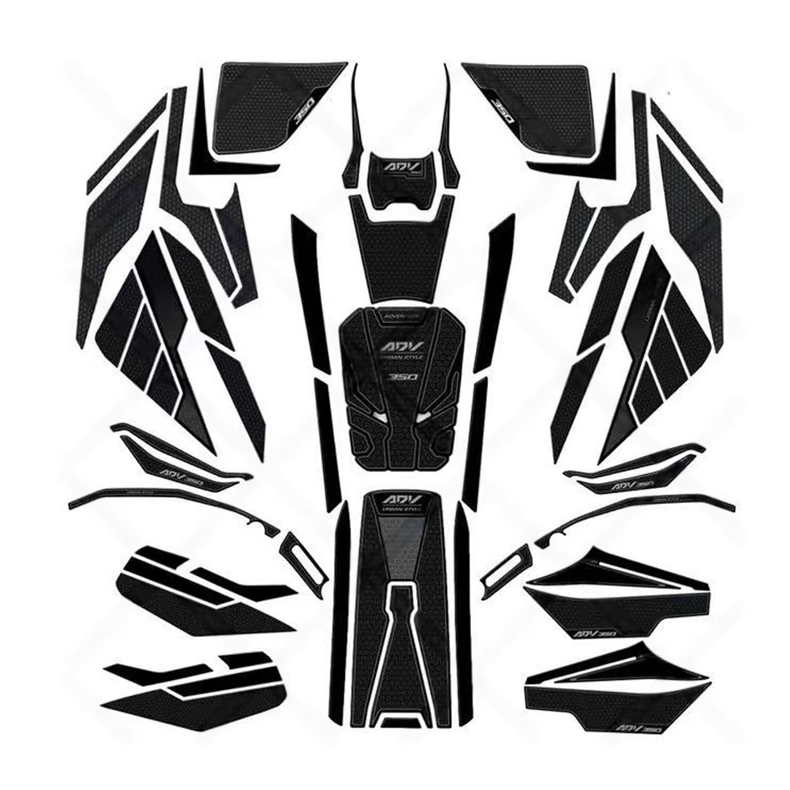 Motorbike Tank Pad Sticker Motorcycle Sticker Fuel Tank Pad for Adv 350 Adv350 2022 2023 Motorcycle Tank Sticker Protector Tank Pads Sticker