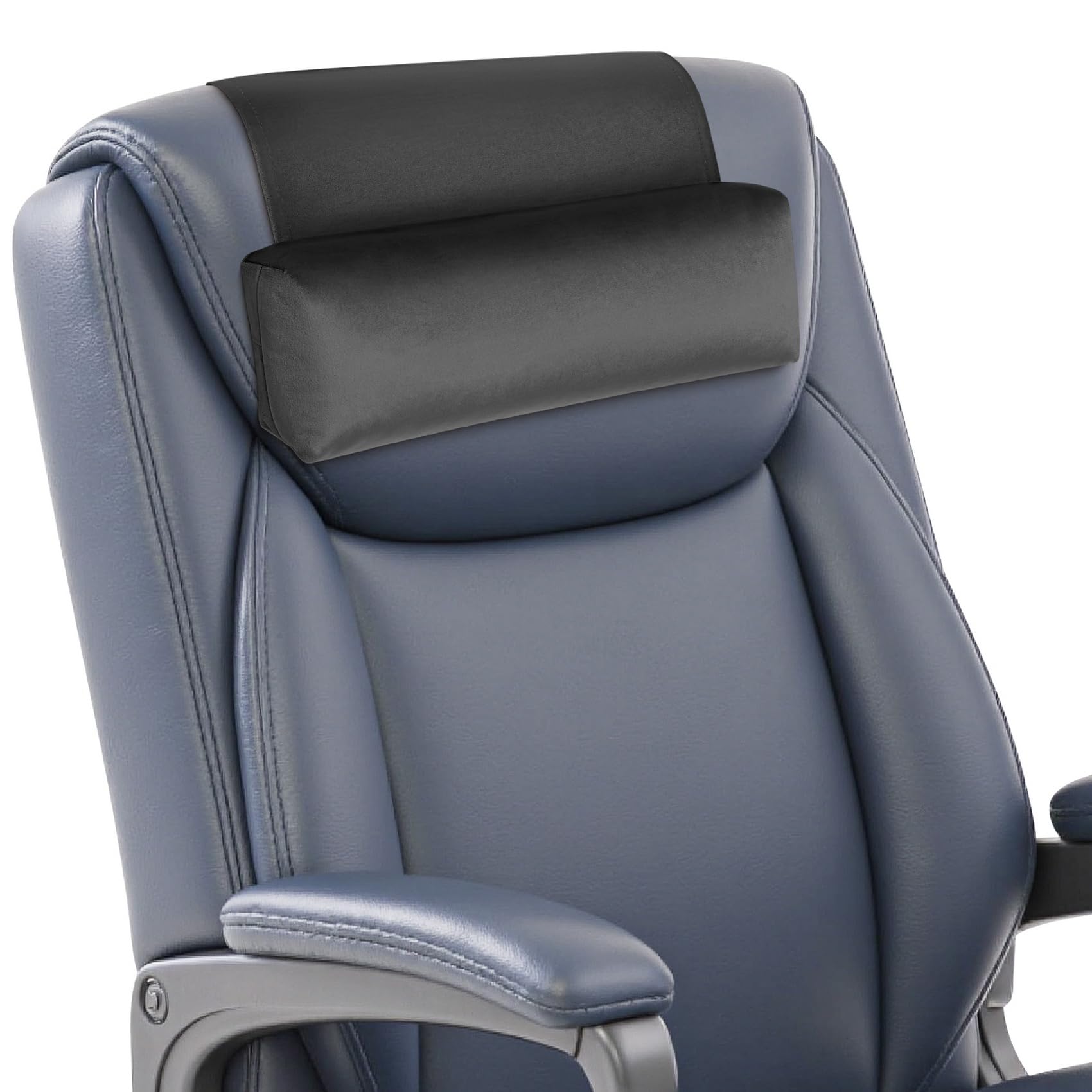 WdFour Velvet Neck & Head Pillow for Recliner Chair, Small Ergonomic Cervical Support Pillow for Home, Office and Travel, Non-Slip Cushion for Tension