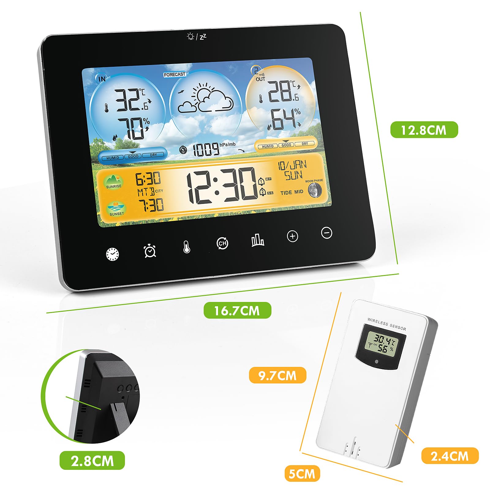 6-Way Passage Door Latch - Square Spindle Replacement For Design House Locksets