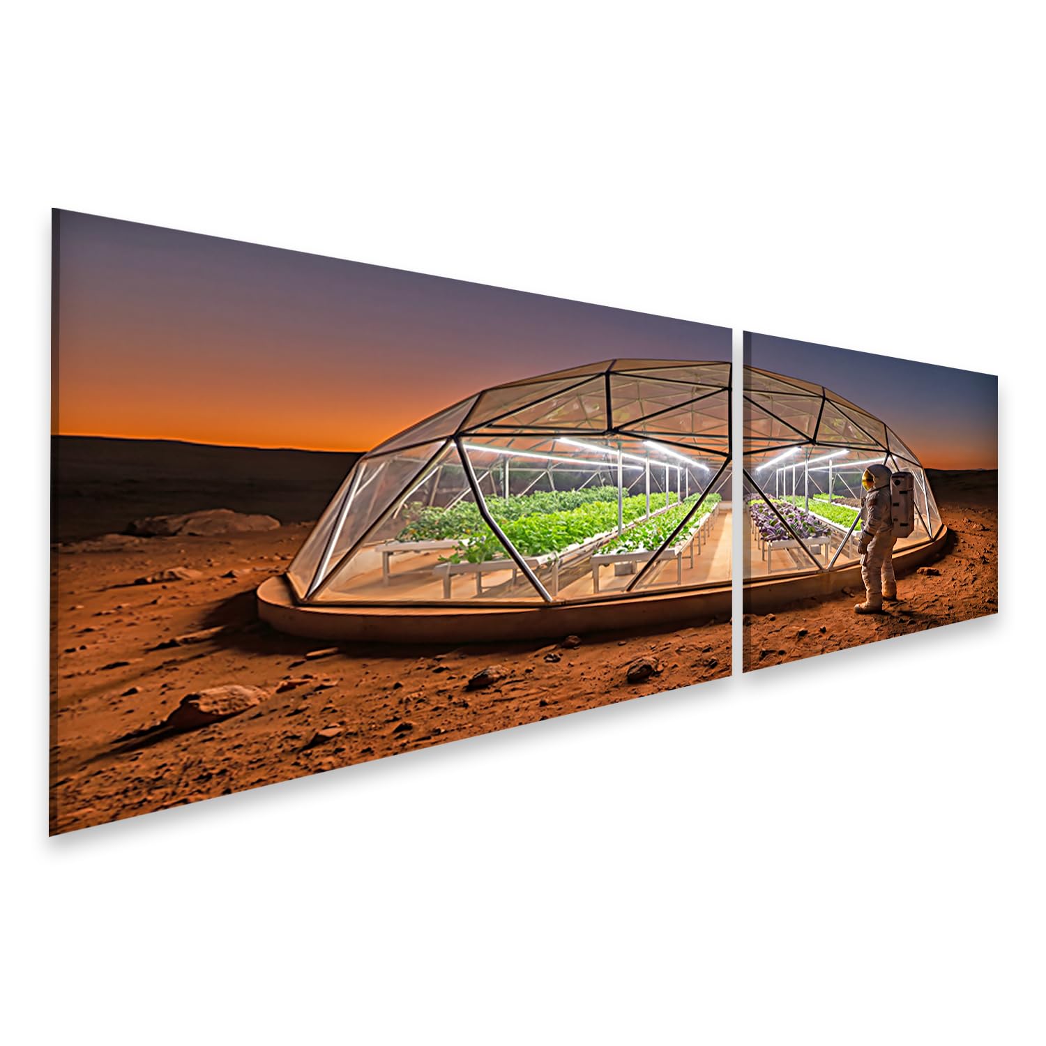 Serre de Mars islandburner image sur toile deco murale espace 2 pieces