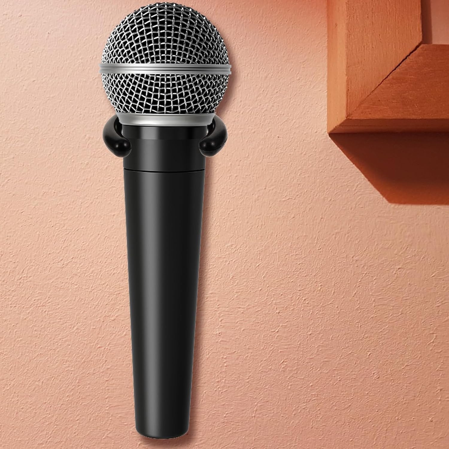 Milisten 8-Pack Microphone Wall Mount Holder, 35mm Inner Diameter (Black) image 2