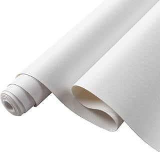 Smooth Solid Color Faux Leather Sheets 13.8"X53"(35cmX135cm),Soft Faux Leather Roll Very Suitable for Making Crafts,Leather Earrings, Bows,Sewing DIY Projects (White)