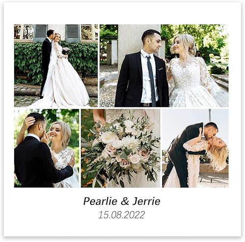 Miniatura 7 de CCWACPP Impresión en lienzo con fotos de collage personalizadas, fotos personalizadas en lienzo, póster personalizable, regalos para mascotas y