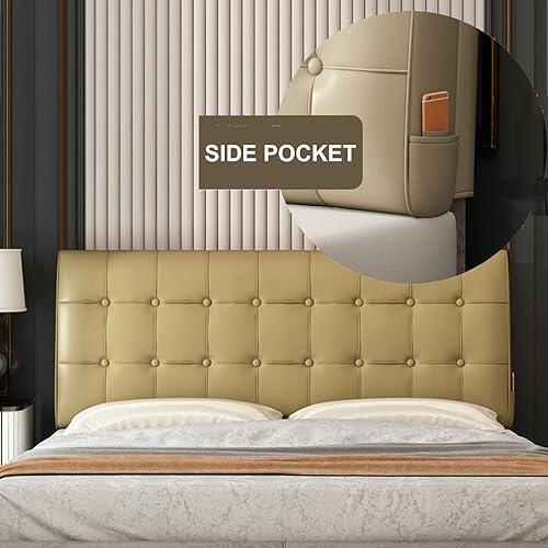 Miniatura 5 de Almohada de cuña tamaño matrimonial, cojín de cabecero suave, grande, respaldo de cama tamaño King, almohada de lectura, funda de cabecera extraíble