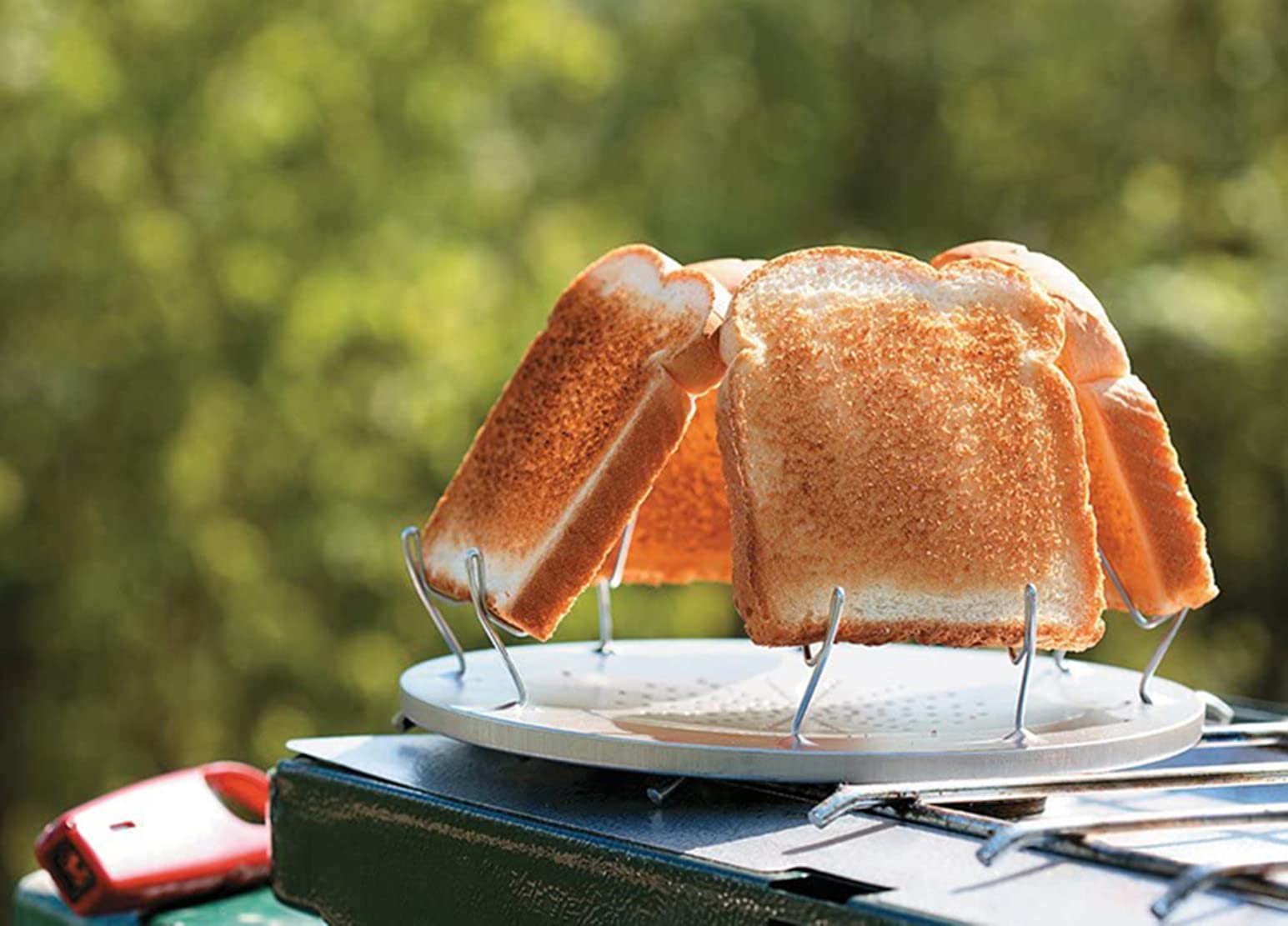 DDMMQS Grille-pain pliable d'extérieur en acier inoxydable 4 tranches pour le camping, la cuisine, le petit déjeuner pour barbecue, randonnée, camping, pêche, pique-nique DDMMQS Grille-pain pliable d'extérieur en acier inoxydable 4 tranches pour le camping, la cuisine, le petit déjeuner pour barbecue, randonnée, camping, pêche, pique-nique