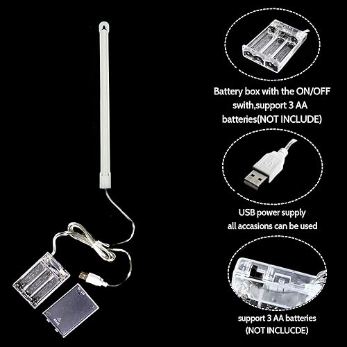 Miniatura 8 de Letrero de neón con letras luminosas de Protecu USB, funciona con pilas, luces LED de marquesina  Letrero de pared de neón para decoración de