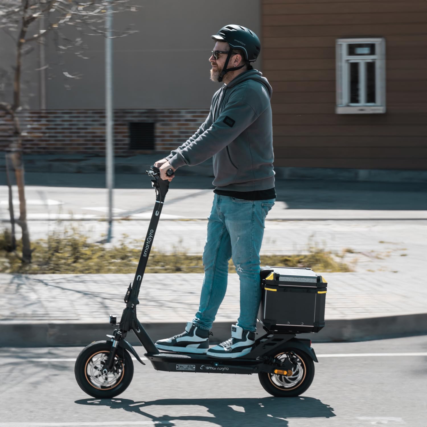 SMARTGYRO Baúl K2 Pro XL - Accesorio para los Patines Eléctricos K2 Pro XL, Maleta de Transporte, 45 litros, Interior Acolchado. Compatible con Motocicletas