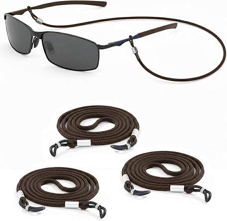 SPORTS WORLD VISION 4 x Spec non-slip nylon glasses chain strap tape, glasses chain, lanyard, sunglasses strap