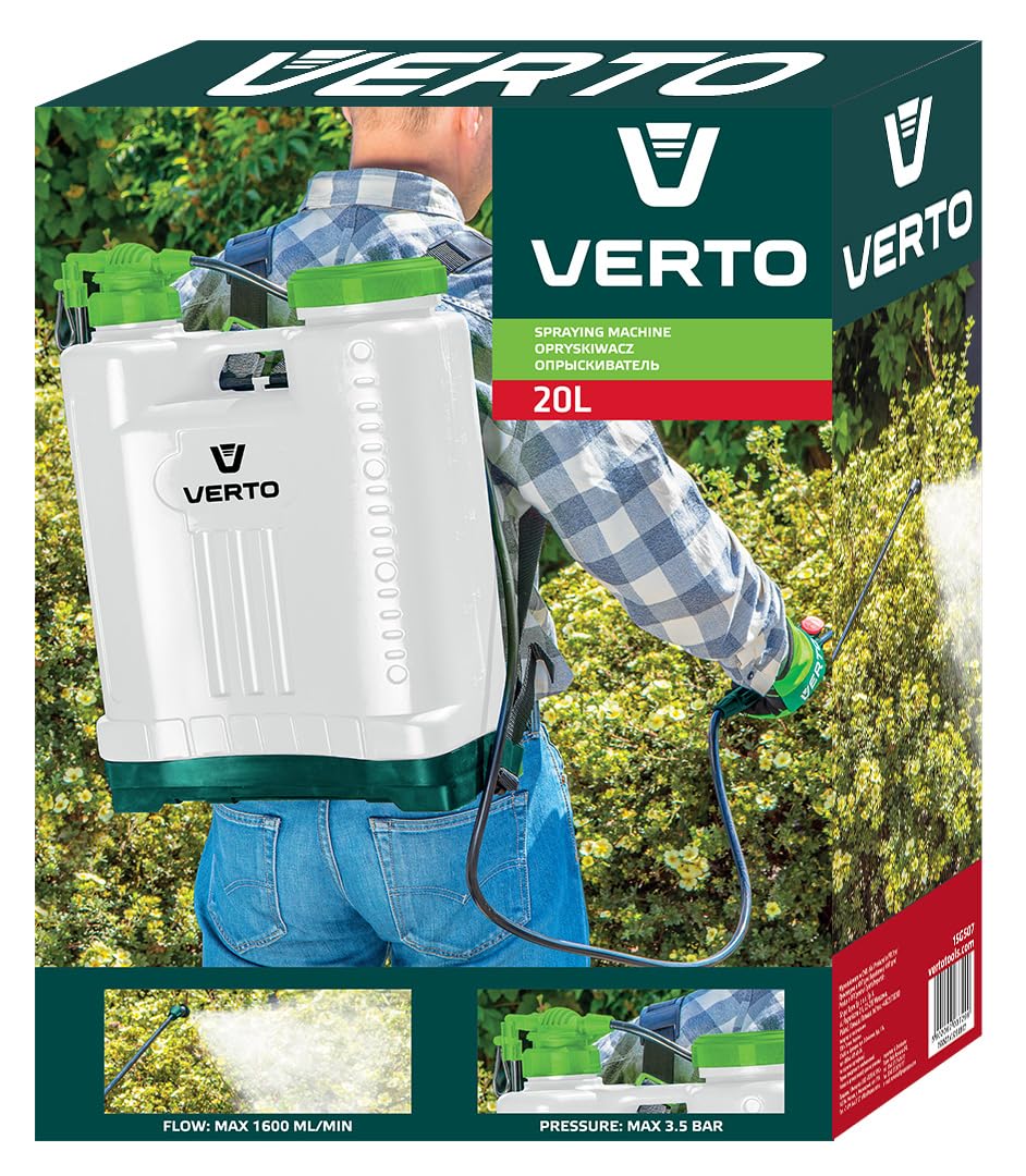 Spruzzatore a pressione professionale, 20 litri, spruzzatore a pressione da giardino, spruzzatore a pompa