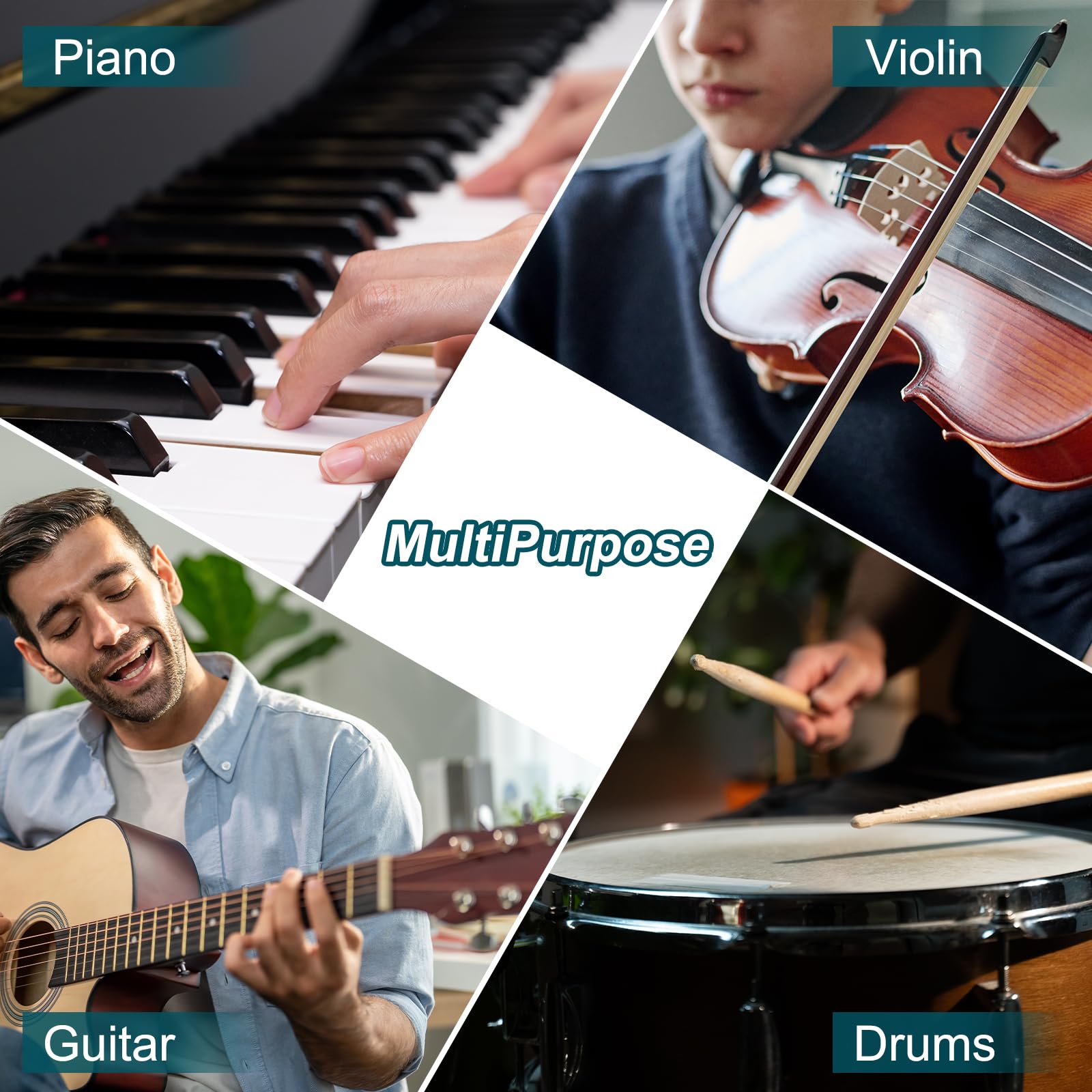QUARKZMAN Metrónomo Mecánico, Temporizador Musical De Alta Precisión Metrónomo Universal Para Piano Guitarra Violín Ukelele, Transparente