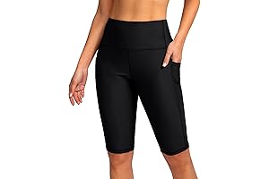 LONG WAISTED SWIM SHORTS FOR WOMEN