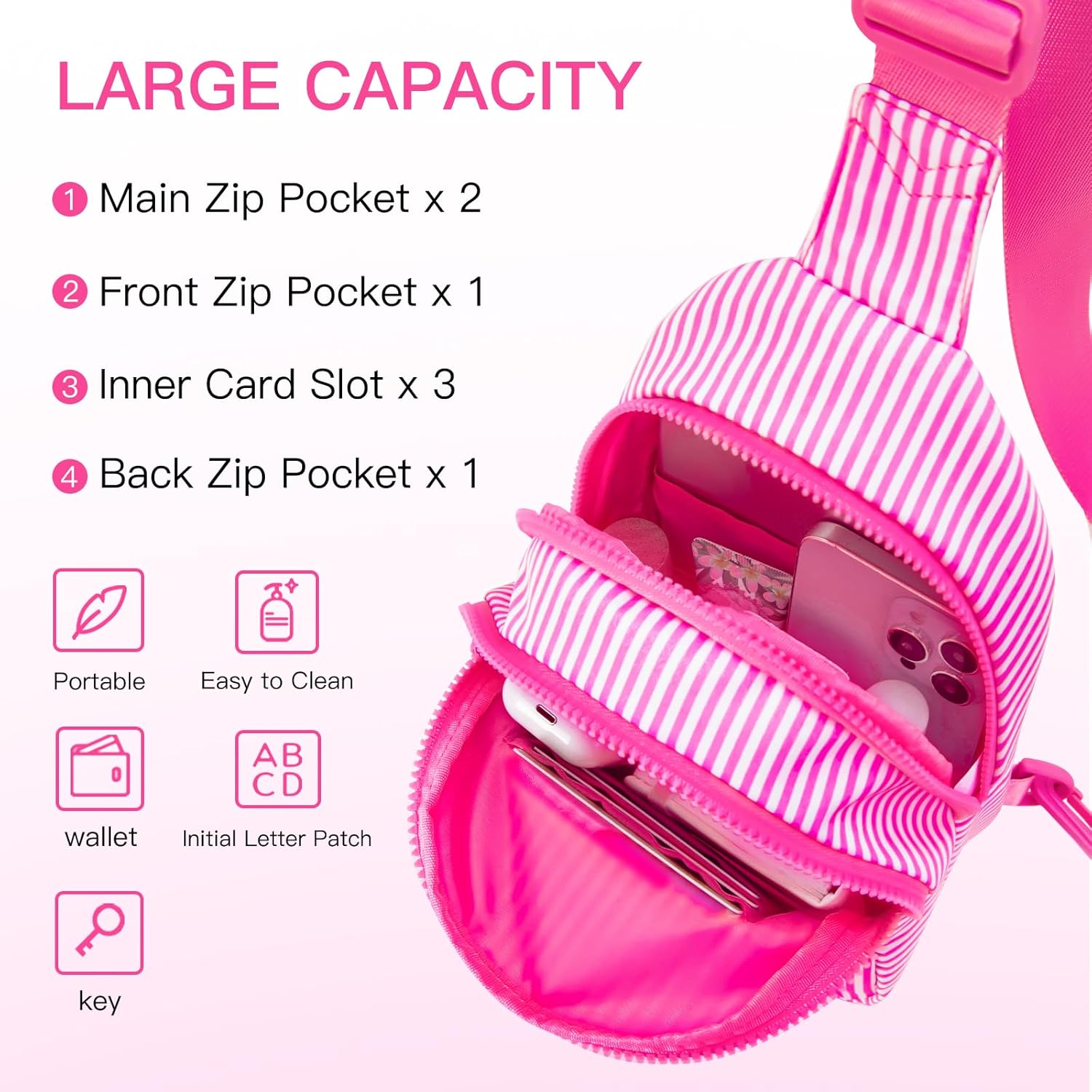 Gifts for 8 9 10 11 12 Year Old Girls Sling Bag Crossbody Bags Fanny Pack for Teen Girls Personalized Gifts for Women - Image 3